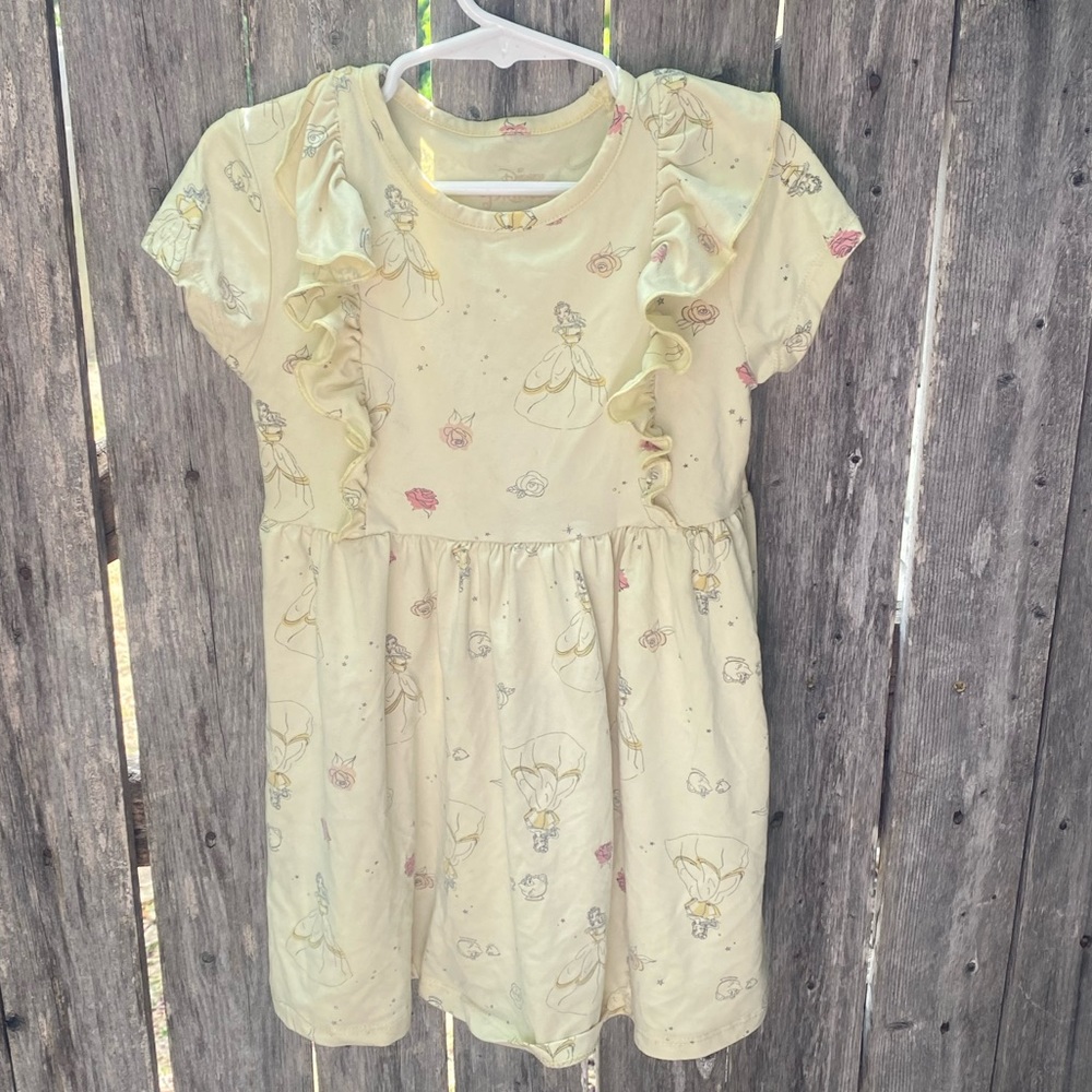 Disney beauty and the beast printed a-line dress size 4t